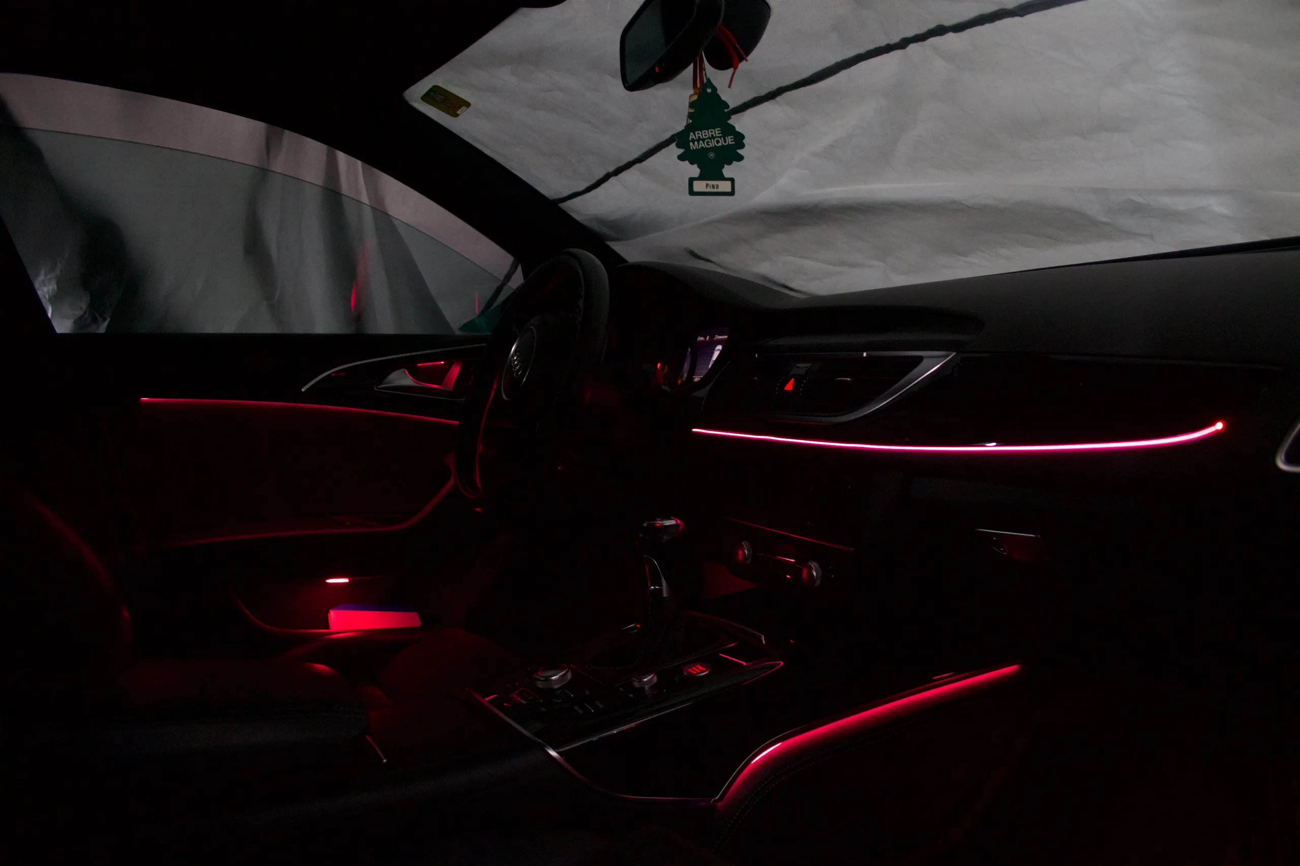 Audi A6 C7 Ambientebeleuchtung MMI-Farbwahl im Display