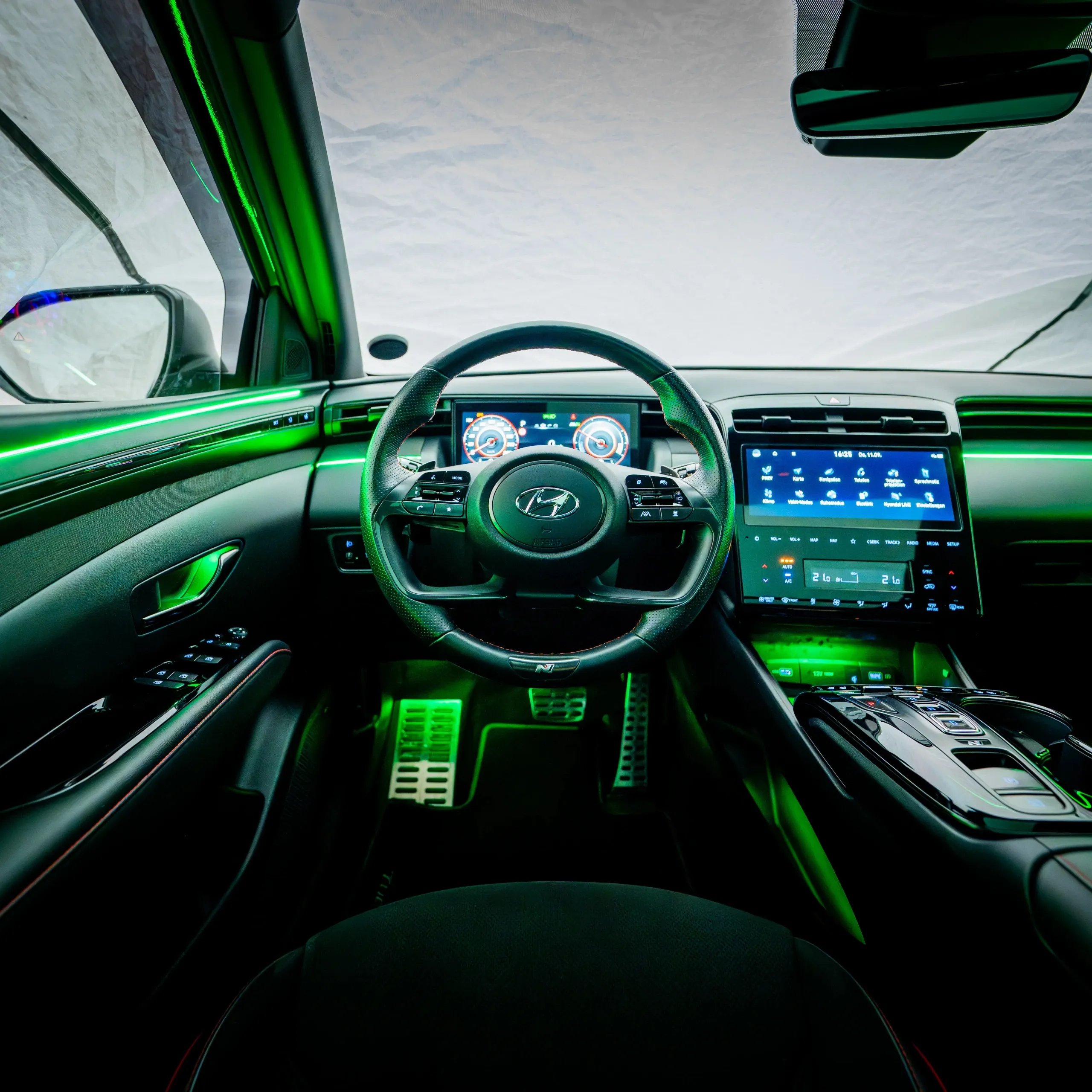 Hyundai Tucson Mittelkonsole mit dezentem Ambientelicht